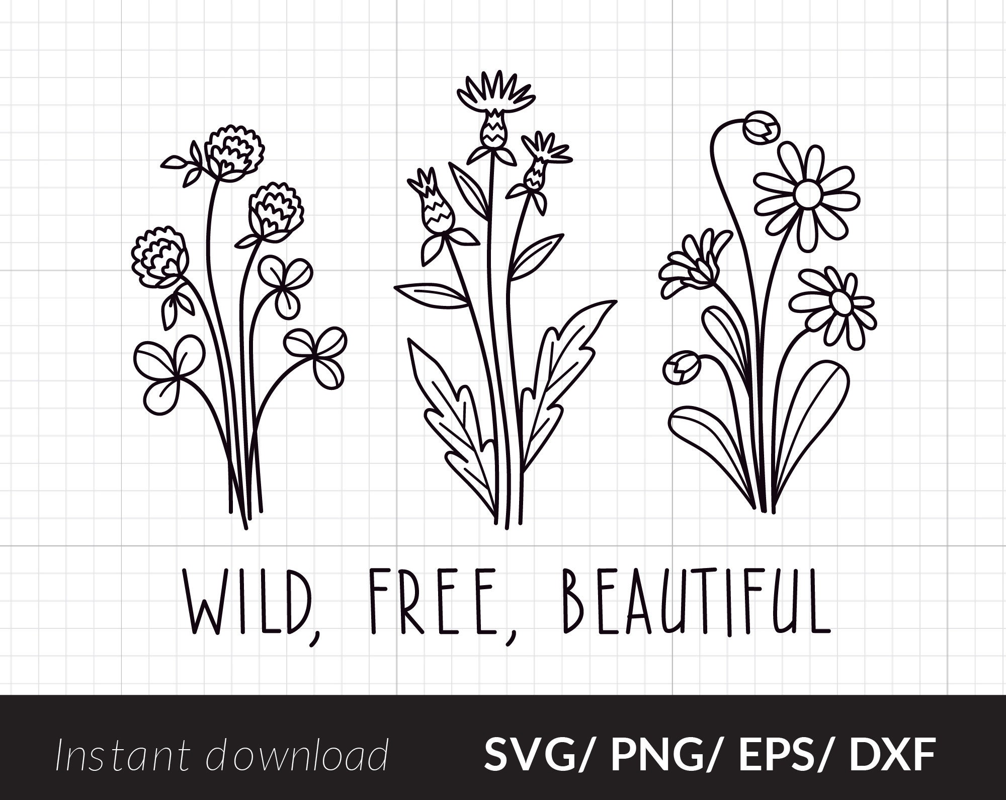 Free Free 152 Wild Flower Bouquet Svg SVG PNG EPS DXF File