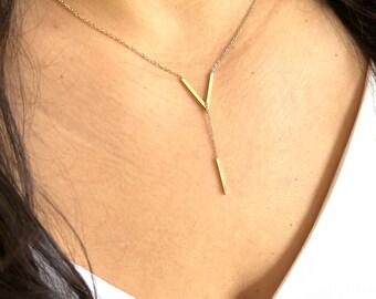 Elegant Dainty Gold V Necklace - Elegant necklace - Minimalist Jewelry - Gift for Her- Delicate chain necklace - gift for daughter- layering