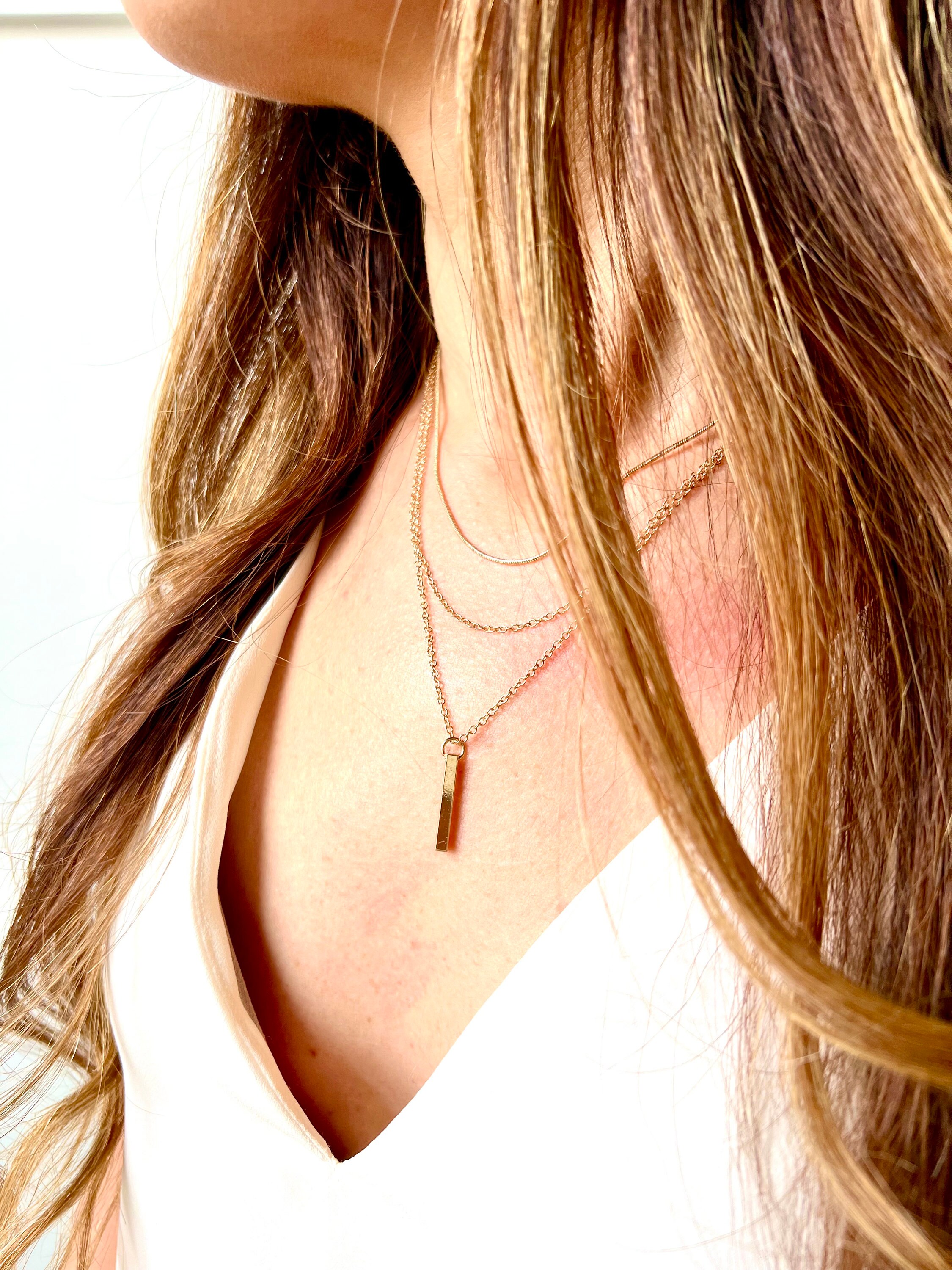 Dainty Multi layer gold Necklace - Elegant necklace - Minimalist Jewelry- Gift for Her- Delicate chain necklace-gift for daughter-layering