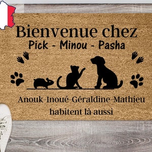 Custom pet doormat, personalized pet gift