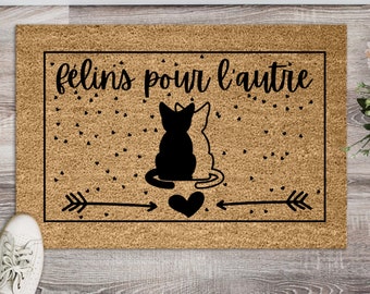 Tapis Personnalise Chat Etsy