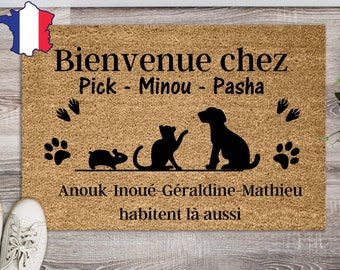 Custom pet doormat, personalized pet gift