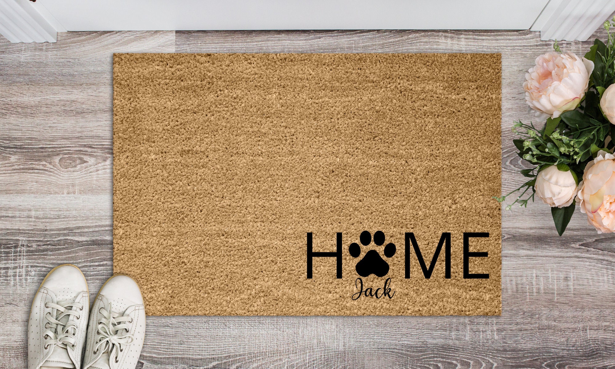 Paillasson Patte de Chien, Idée Cadeau Homme, Paillasson Home Personnalisable