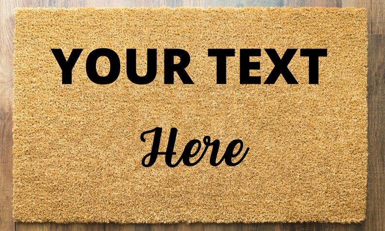 Your text here, Custom doormat, personalized outdoor mat, housewarming gift, customized home decor image 2