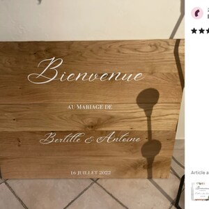 Autocollant mariage pour panneau de bienvenue adhésif personnalisable stickers bienvenue Lettrage adhésif image 6