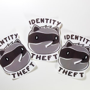 Adesivo procione furto di identità