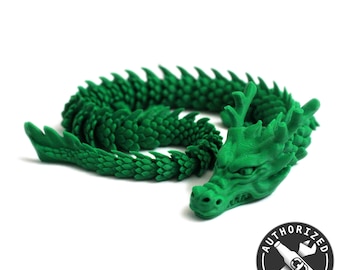 3D Printed Articulated Dragon Fidget Toy – Stress Relief, Anxiety, Sensory, ADHD Desk Toy – Unique Gift for Dragon Lovers, ADHD & Fidgeting