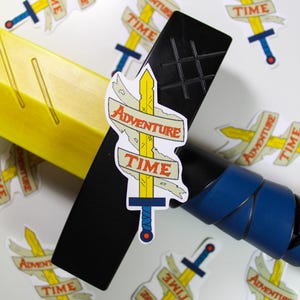 Finn&#39;s Golden Sword of Battle Sticker from Adventure Time