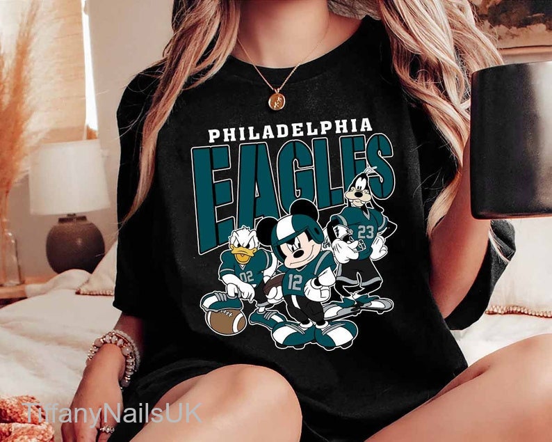 Discover Mickey Team Philadelphia Football Fan T-Shirt Champion 2023 Football Sweatshirt Hoodie 2023