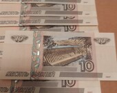 World Paper Money Russia 10 Ruble Year 1997 2004 Banknote .lot 1 pcs. 151