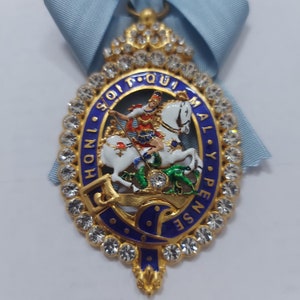 Награды Великобритании Самый благородный орден Подвязки с кристаллом. Копия.