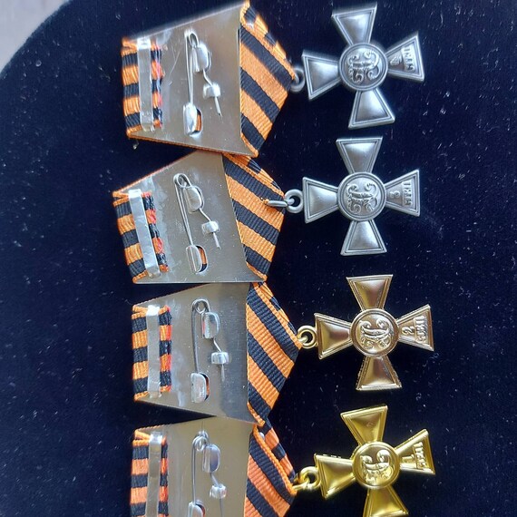 Russian Empire Awards Medal Order Cross St.george 1 ,2 ,3 ,4