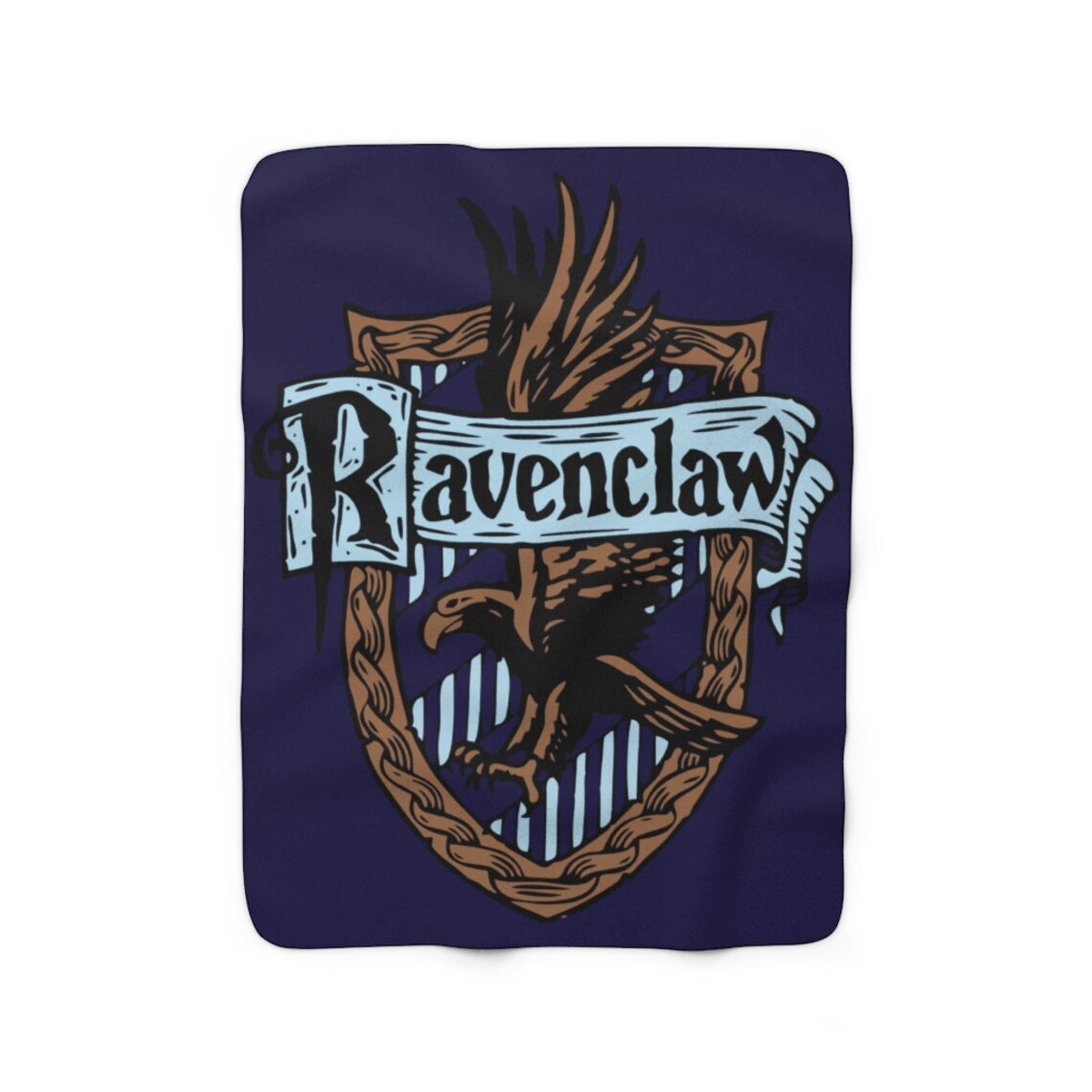 Ravenclaw Sherpa Fleece Blanket Harry Potter Houses Etsy
