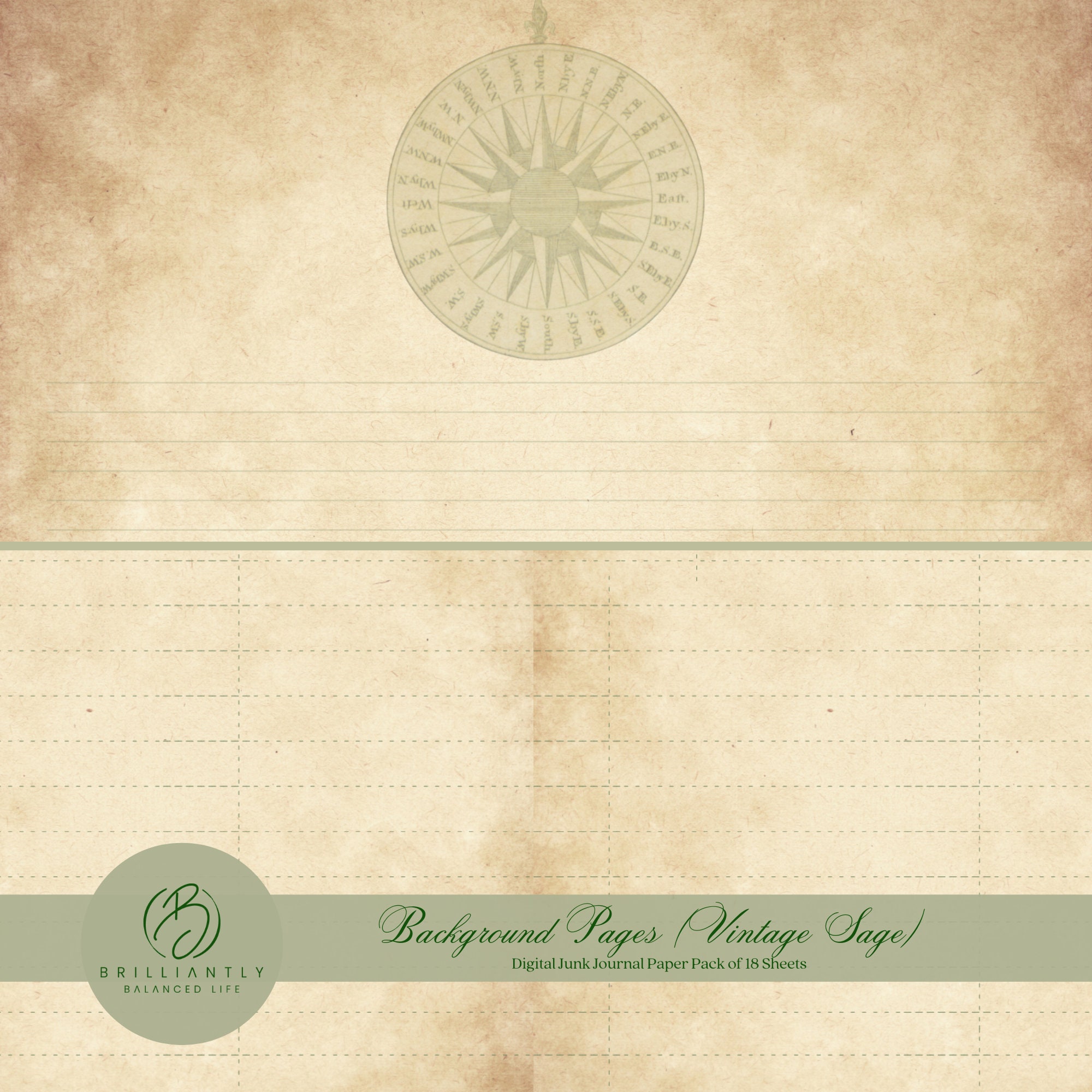 Junk Journal Kit | Digital Paper Pack | Junk Journal Supplies ...