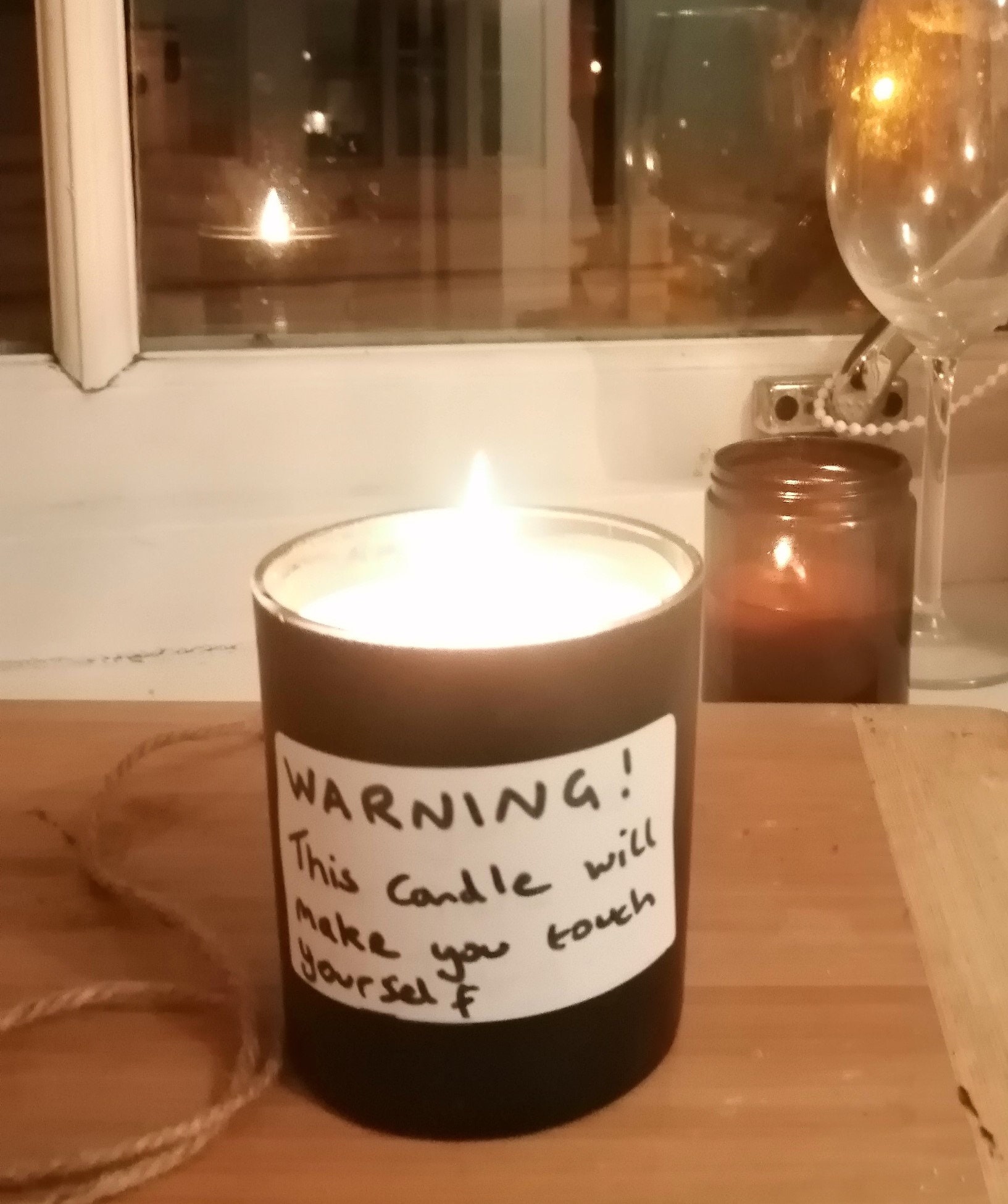 Sexy candle Black Matt Boyfriend gift Gift for him Etsy