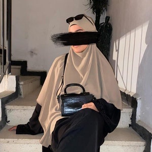 Khimar crepe -Tie back-Hijab