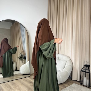 Balloon sleeve Large Crepe Abaya