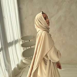 Prayer Dress - Prayer set - Prayer Abaya - 2 in 1 Hijab Dress- Simple Abaya