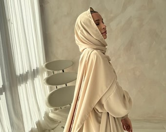 Prayer Dress - Prayer set - Prayer Abaya - 2 in 1 Hijab Dress- Simple Abaya