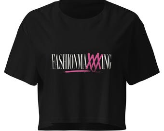 FashionmaXXXing Women’s Crop Top Tee | Trendy Graphic Crop Shirt | Soft Aesthetic Streetwear Top