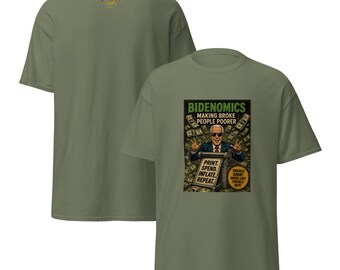 Bidenomics Funny Political Shirt – “Making Broke People Poorer” Tee