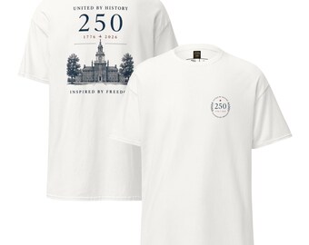 America 250th Anniversary Shirt, United By History Inspired By Freedom Tee, Patriotic 1776-2026 T-Shirt, USA Semiquincentennial Gift