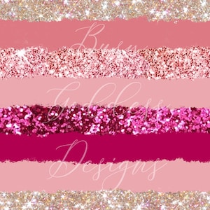 Pink glitter seamless file PNG digital download