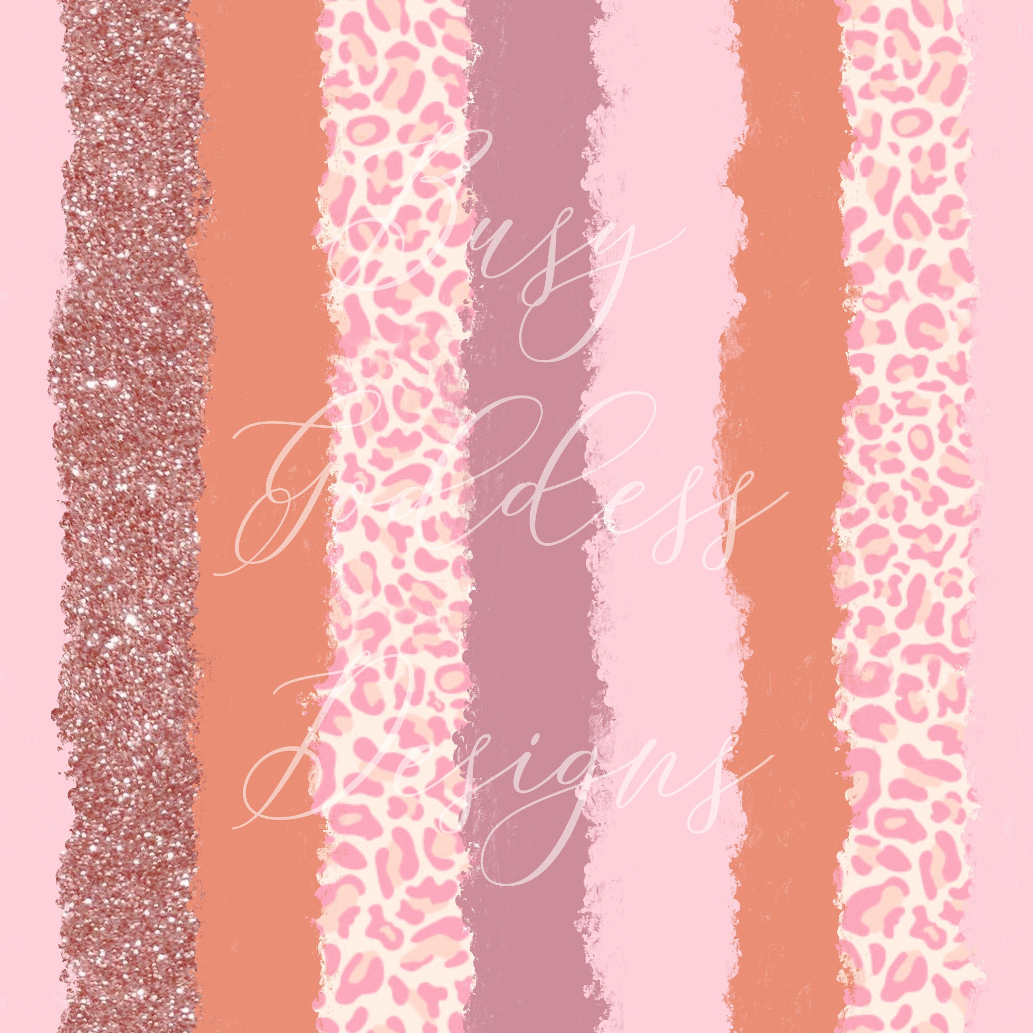 Pink Glitter Leopard Print Seamless File Repeating Pattern PNG Digital ...