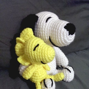Handmade Crochet Snoopy Woodstock Amigurumi Plush doll