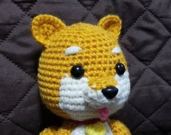 Handmade Crochet Shiba Inu Dog Amigurumi