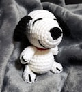 Crochet mini Snoopy Beagle Amigurumi Plush doll