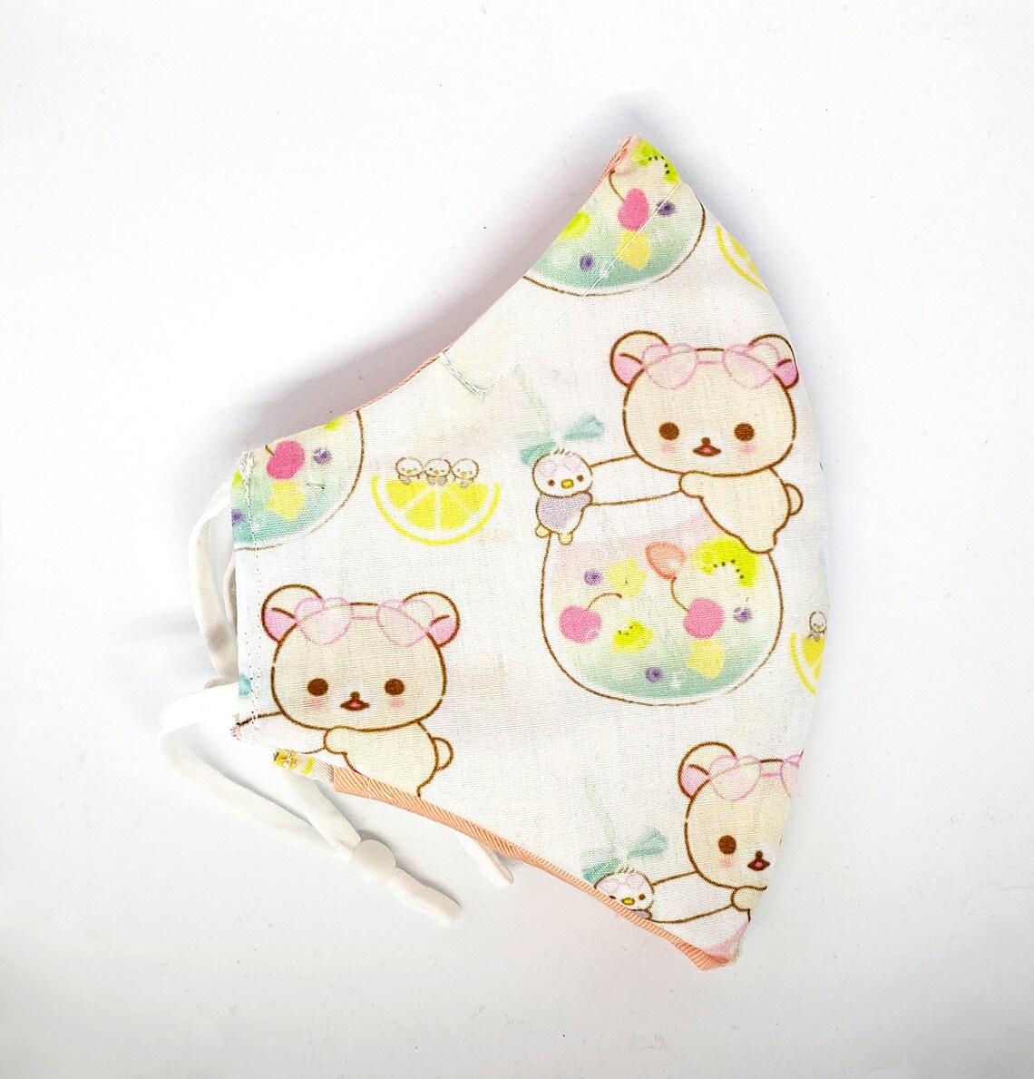 Cute CartoonAnime Bear Face Mask 3 Layers w/Nose Wire Etsy