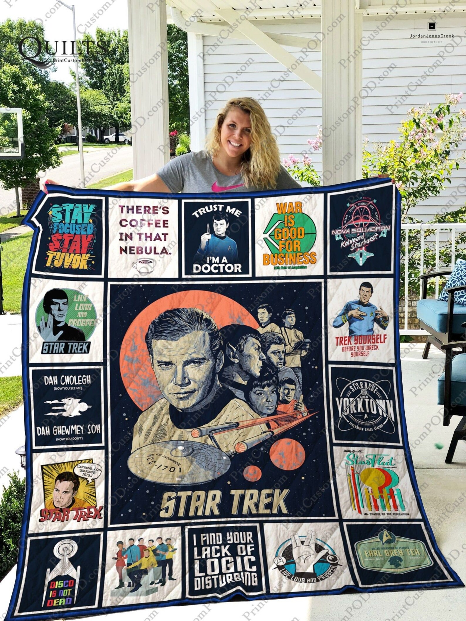 star trek quilt