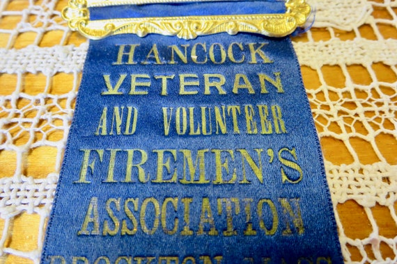 Antique 1903 Hancock Veteran and Volunteer Fireme… - image 1