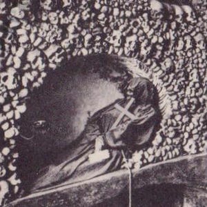 Antike 1925 Necropolis Postkarte Cappuccini Monks Skulls & Bones