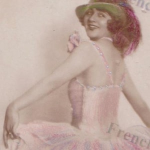 1920年代のアンティークポストカード リア・マラ ポーランド女優 奇妙な色 PC