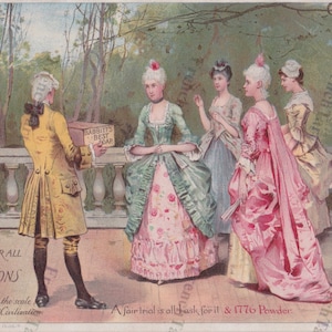 Jaren 1880 Babbit's Soap Grote Tweezijdige Reclamekaart Lithografie 'Soap for All Nations'