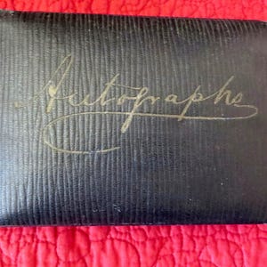 1920s Autograph Book Frances Suter 35 Different Written Notes With Signatures