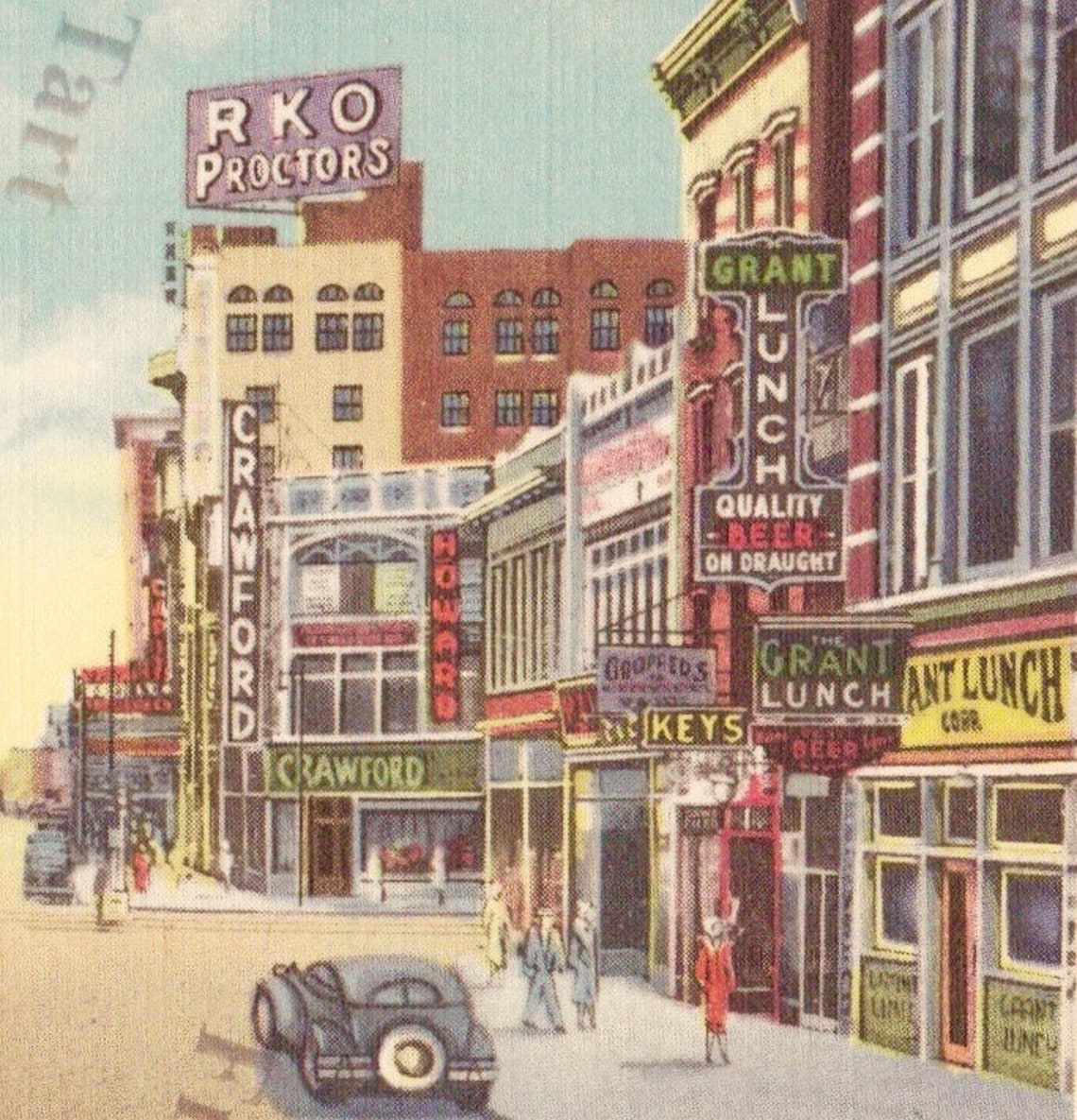 Vintage Newark New Jersey Leinen Postkarte Market Street Tolle Etsy