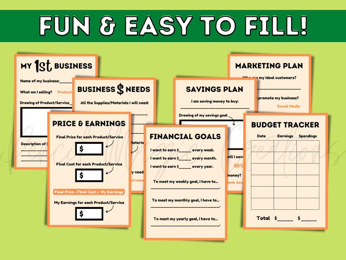 kid business plan pdf