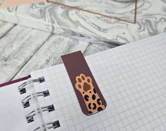 Paw Print Bookmarks, Magnetic Bookmarks with Cute Paw Print Designs, Gift for Bookworms & Cat Lovers, Cute Accessories for Cat Fans