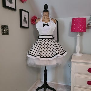 Sexy Polka Dot French Maid Apron