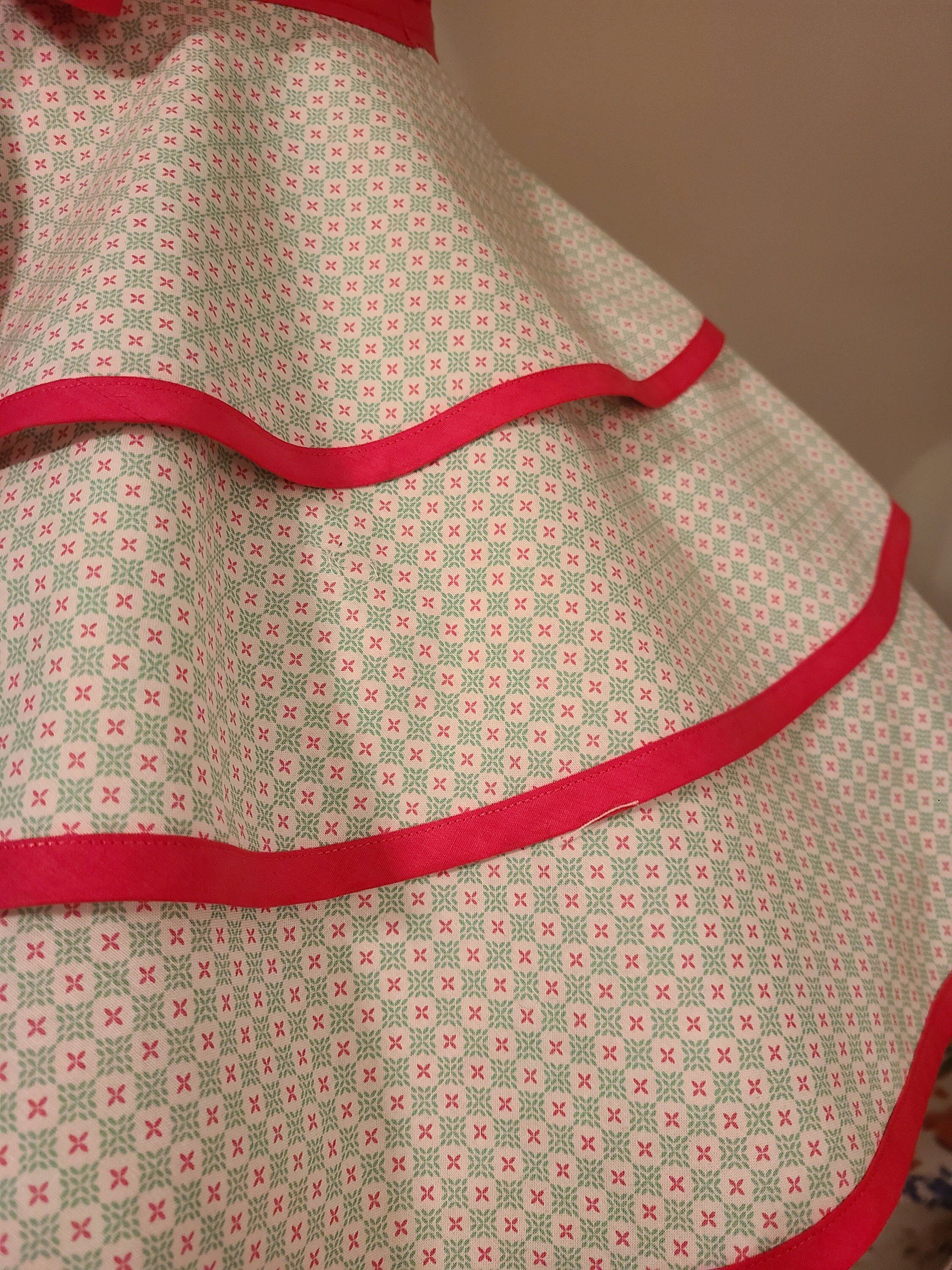 Red Swift Turquoise Apron