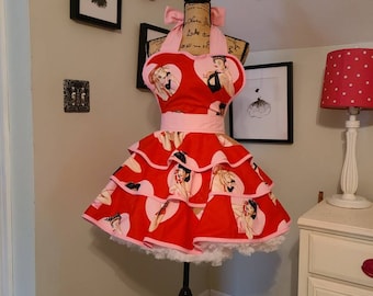 Pin Up Hostess Apron