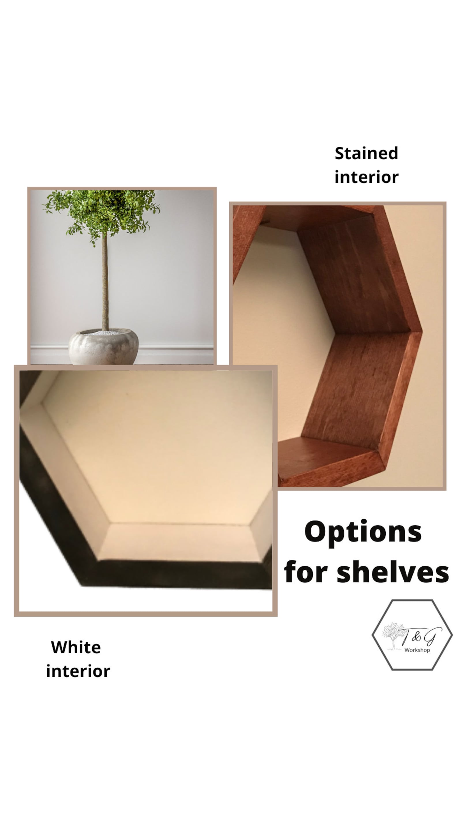 Hexagon Floating Shelves Hexagon Wall Shelves Wooden Hexagon Etsy