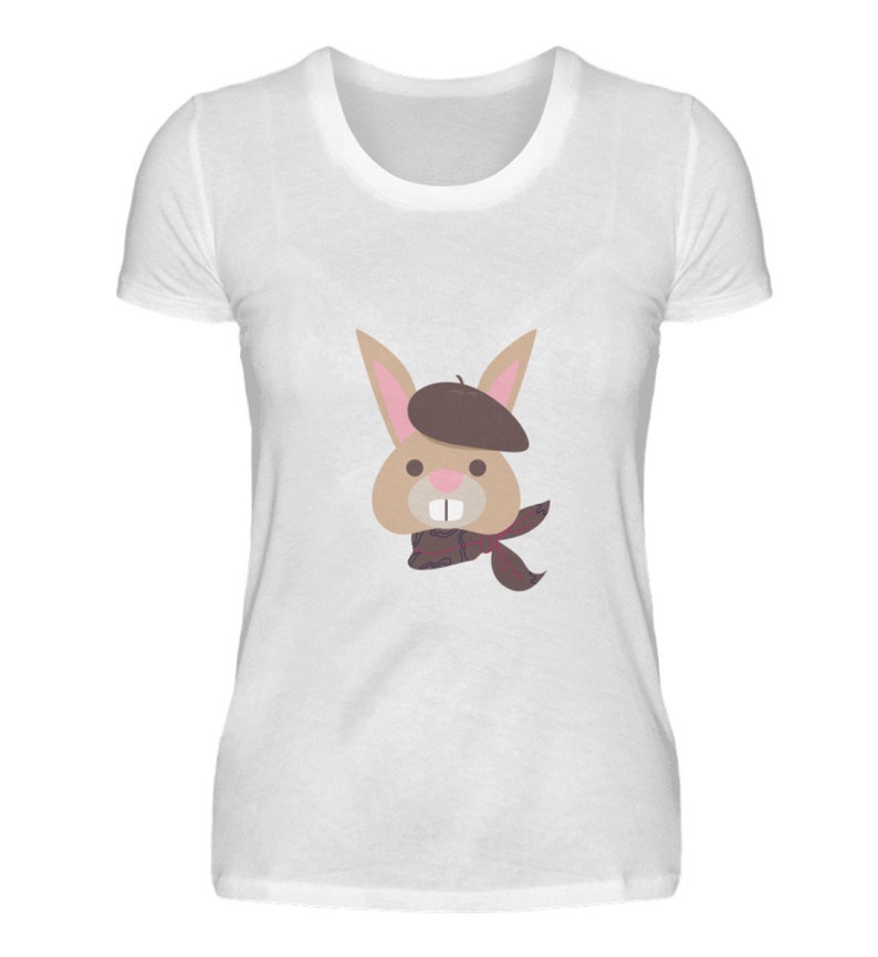 beatrice the bunny Funny French Pets Damenshirt