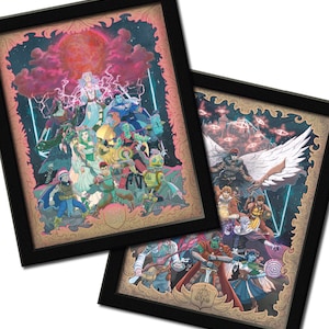 Critical Role Art Print - Mighty Nein & Bells Hells 2 Pack!