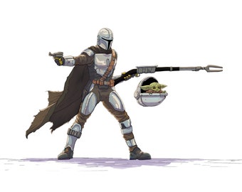 Mando en Grogu
