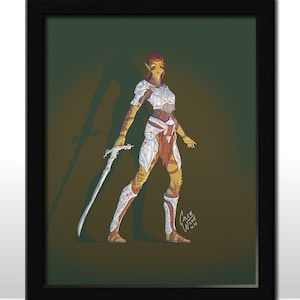 Lae&#39;zel - Fighter from Baldur&#39;s Gate 3