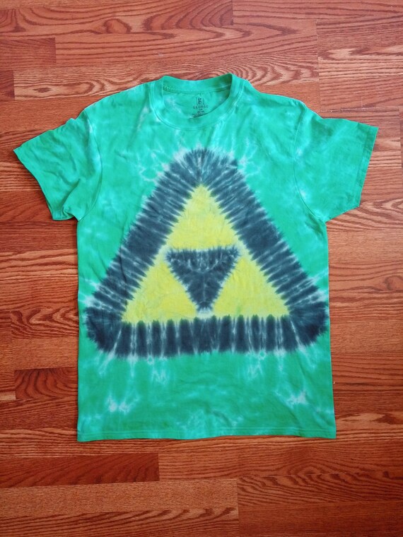 Legend of Zelda Triforce TieDye Shirt In Size Etsy
